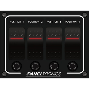 Paneltronics Dc 4 Position Illuminated Rocker Switch 9960011B - All