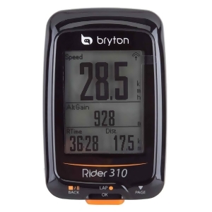 Bryton Computer Bryton Rider 310T Gps Ant /Bluetooth W/Hr-Monitor/Cadence-Sensor Black 615070100000 - All