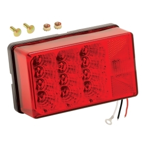 Wesbar 4 x 6 Waterproof Led 7-Function Right/Curbside w/3 Wire 90 deg Pigtail Trailer Light 407550 - All