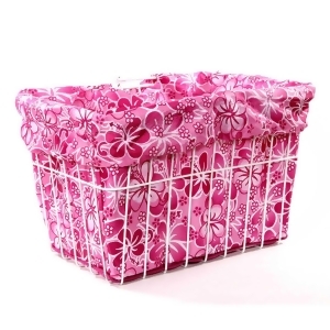 Cruiser Candy Pink Hawaiian Bicycle Basket Liner Bl-pnkh - All