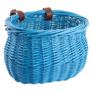 Sunlite Basket Front Willow Bushel Blu Strap-On 13X8x9 - All