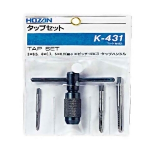 Hozan Tool Tap Hozan K431 M3x.5/m4x.7/m5x.8 K-431 - All