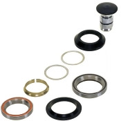 NECO Semi-Integrated Half Cartridge Threadless//Tapered 1.1//8-1.5 Aluminum//Steel Head Set