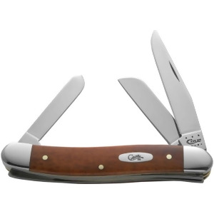 Case Knives Case Med Stkmn 3Bld 35/8 Cnut Bone 28701 - All