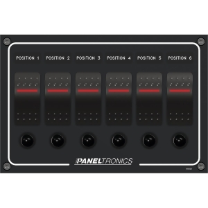 Paneltronics Dc6 Position Illuminated Rocker Switch 9960023B - All