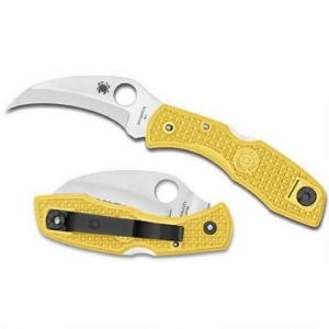 Spyderco Salt 2 Folder Lightweight Yellow Frn Plainedge - All