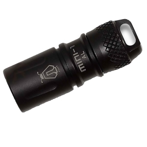 Jetbeam Mini-Al Keychain Flashlight Black Aluminum - All