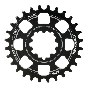 Chromag Sequence Boost 28T Chainring 9-11sp Bcd 104 7075 Aluminum Black 151-001-051 - All