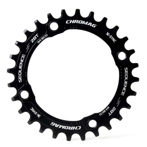 Chromag Sequence Boost 30T Chainring 9-11sp Bcd 104 7075 Aluminum Black 151-001-052 - All