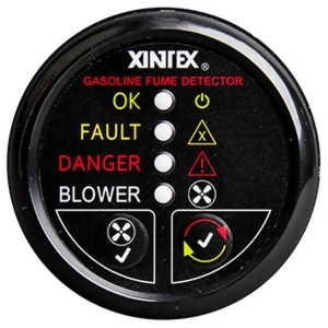 Xintex Gasoline Fume Detector Blower Control w/Plastic Sensor Black Bezel Display - All