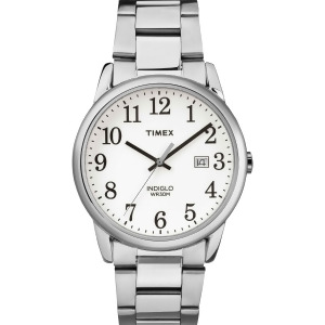 Timex Mens Easy Reader Silver Bracelet Watch Tw2r23300 - All
