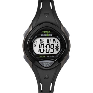 Timex Womens Ironman Sleek 30 Mid-size Black Sport Watch Tw5m10300 - All