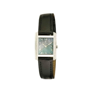Croton Ladies Swiss Quartz Diamond Case Watch with Black Moher of Pearl Dial Cn207057bsbk - All