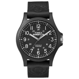 Timex Mens Expedition Arcadia Black Fabric Strap Watch Tw4b08100 - All