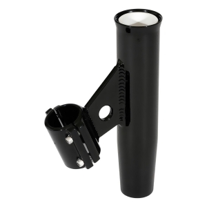 Lee's Tackle Clamp-On Rod Holder Black Aluminum Vertical Mount Fits 2 Ra5005bk - All