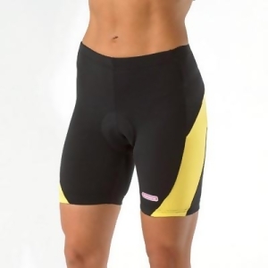 Giordana 2007 Womens Shape Cycling Shorts Gi-wsht-shap-yell Black/Yellow - XL