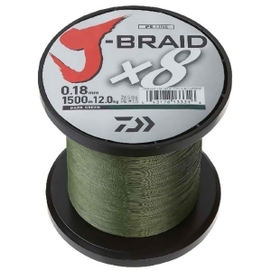 Daiwa J-Braid X4 3000 Yard Spool 30Lb Test Dark Green 1110087 - All