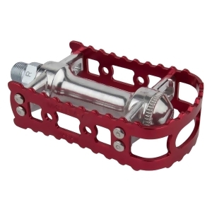 Mks Bm-7 Bmx Bicycle Pedals 9/16in Red - All