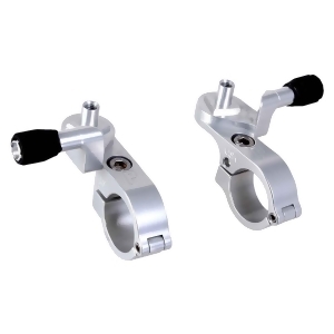 Paul Components Microshift Thumbies Shifter Mounts Silver Pair 253Silver - All