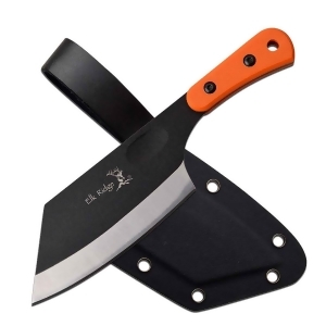 Elk Ridge Er-200-04w Fixed 4.75 Inch Blade Knife Black/Orange Er-200-04w - All