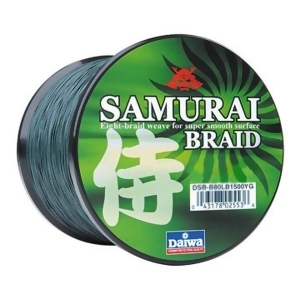 Daiwa Samurai Braid Filler Spool 300Y Green 55 lb. Test Dsb-b55lb300yg - All