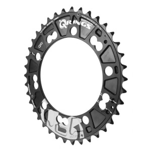 Rotor Qx2 chainring 110 38t black C01-003-23010a-0 - All