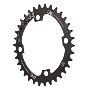Oneup Components 104 oval chainring 104Bcd 34T black 1C0193blk - All