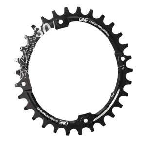 Oneup Components 104 oval chainring 104Bcd 30T black 1C0321blk - All
