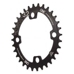 Oneup Components 94/96 oval chainring 94/96Bcd 32T black 1C0105blk - All