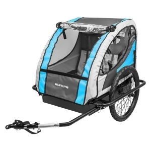 Sunlite Hard Shell Deluxe Trailer Tot Bicycle Trailer Blue/Grey T-4 - All