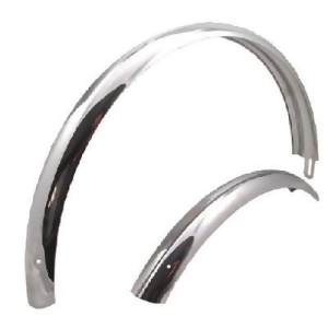 Wald #952 Mid-Weight Bolt-On Bicycle Fenders 26 inch Chrome 952-26 - All