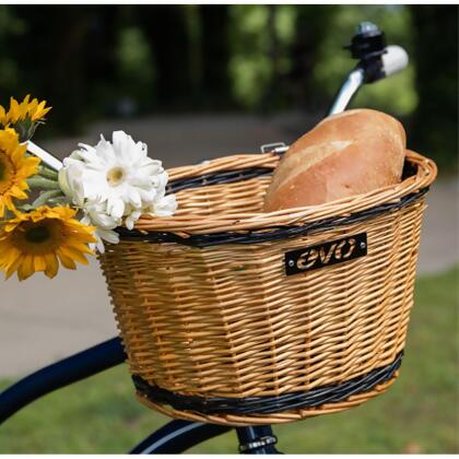 Evo E-Cargo Wicker Classic Bicycle Handlebar Basket Ht-246 - All