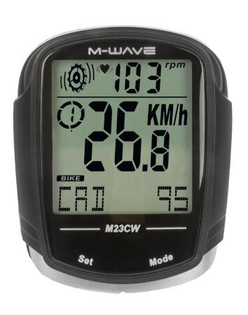 M-wave M23cw Bicycle Computer - 1.5 x 2 inches