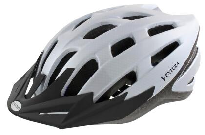 Ventura White Carbon Sport Helmet M - 54-58 cm