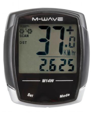M-wave M14w Bicycle Computer - 1.5 x 2 inches
