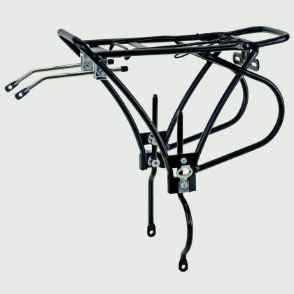 O-stand Traveler Black Alloy Pannier Rack with Disc Brake Mounts 440280 - All