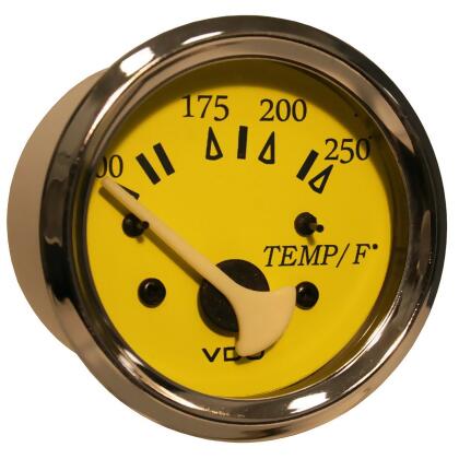 Vdo Allentare 250 DegreesF Water Temperature Gauge Use w/Marine 450-29 Ohm Sender 12V - All