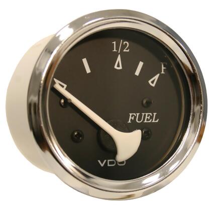Vdo Allentare Fuel Level Gauge Use w/Marine 240-33 Ohm Fuel Senders 12V - All