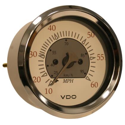 Vdo Allentare 60Mph 3-3/8 85mm Pitot Speedometer - All