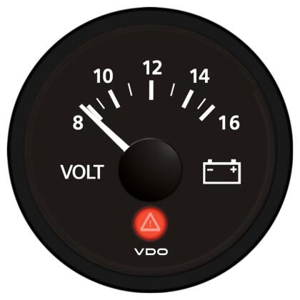 Vdo Viewline 12V Voltmeter - All