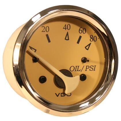 Vdo Allentare 80Psi Oil Pressure Gauge Use w/Marine 240-33 Ohm Sender 12V - All