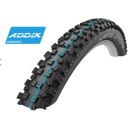 Schwalbe Hans Dampf Hs 426 Addix Speedgrip SnakeSkin Tl Easy Mountain Bicycle Tire Folding - 26 x 2.35
