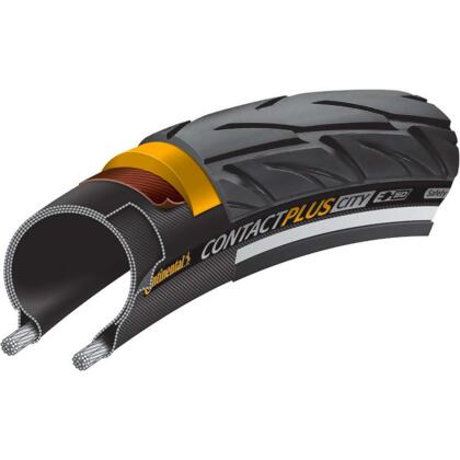 Continental Contact Plus City Reflex Urban Wire Bead Bicycle Tire - 700 x 37C