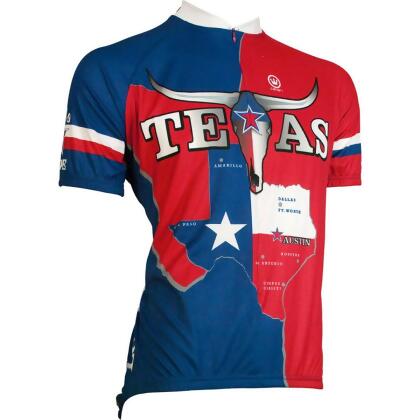 Canari Cyclewear Men's Texas Lone Star Short Sleeve Cycling Jersey 12272 - LG