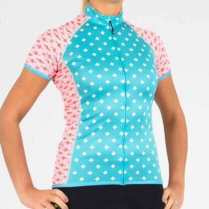 Canari Cyclewear Women's Dolce Diamond Dots Short Sleeve Cycling Jersey 22254 - SM