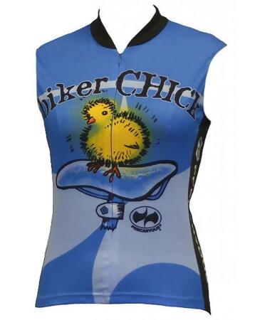 World Jerseys Women's Sleeveless Biker Chick Cycling Jersey Wjbc - XL