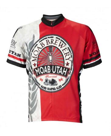 World Jerseys Men's Moab Brewery Hoppy Cycling Jersey Wjmhop - M