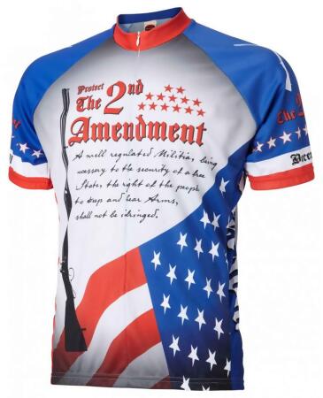 World Jerseys Men's 2nd Amendment Cycling Jersey Wj2nda - M