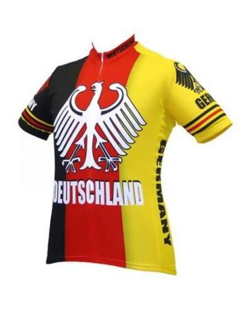 World Jerseys Men's Germany Cycling Jersey Wjger - XL