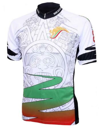 World Jerseys Men's Mexico Aztec Cycling Jersey Wjmaz - XL